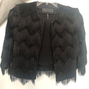 BCBG fringe jacket